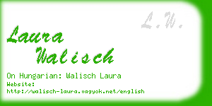 laura walisch business card